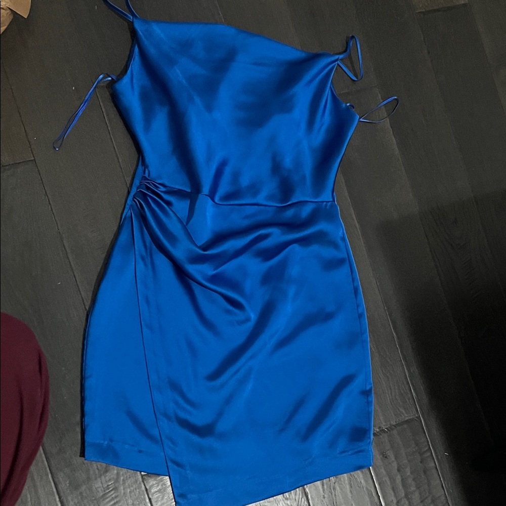 Zara Vibrant Blue Mini Dress